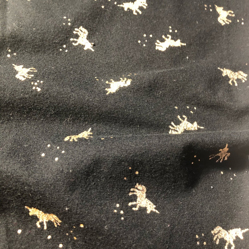 Unicorn patterned black leggings from Old Navy :) - Picture 3 of 4